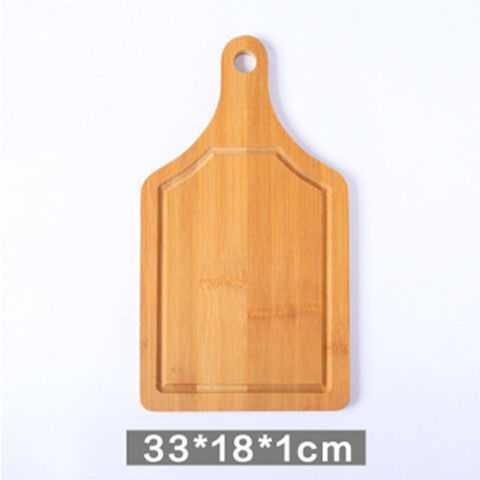 Lightweight bamboo pizza board displaying a fresh personal flatbread.