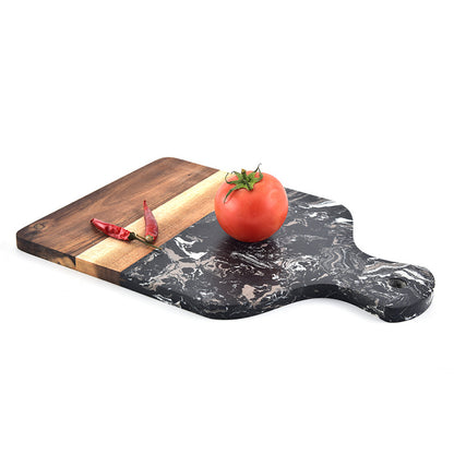 Elegant modern minimalist marble serving tray for kitchen entertaining.